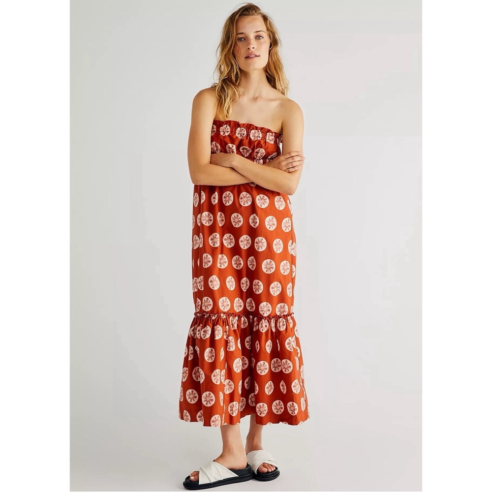 Free People Leanna Tube Dress NWT SZ XL in Copper - Picture 2 of 16